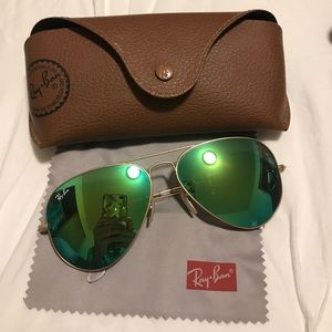 Ray-Ban 58 mm Mirrored Aviators